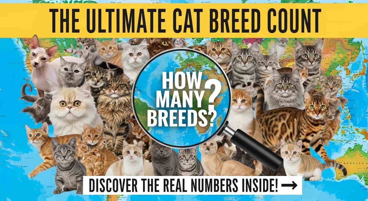 How many breeds of cat are there