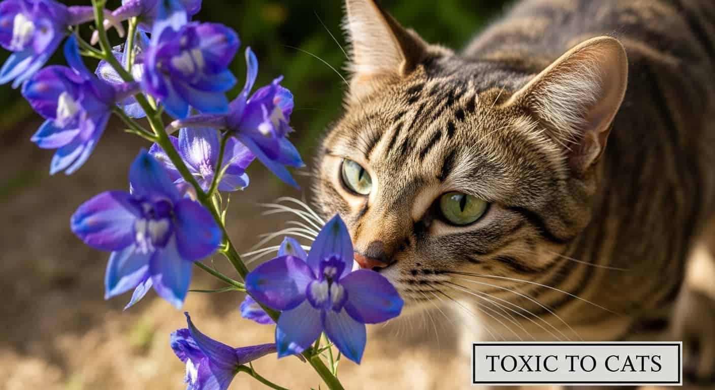 Is Larkspur Toxic to Cats?