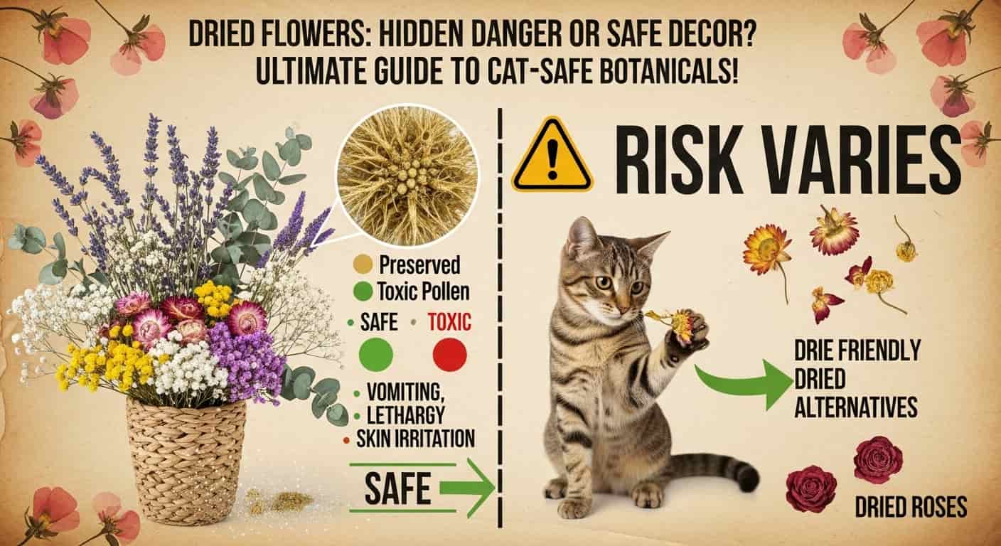 Are Dried Flowers Toxic to Cats