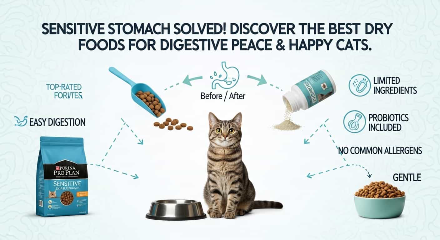Best Dry Cat Food for Sensitive Stomachs