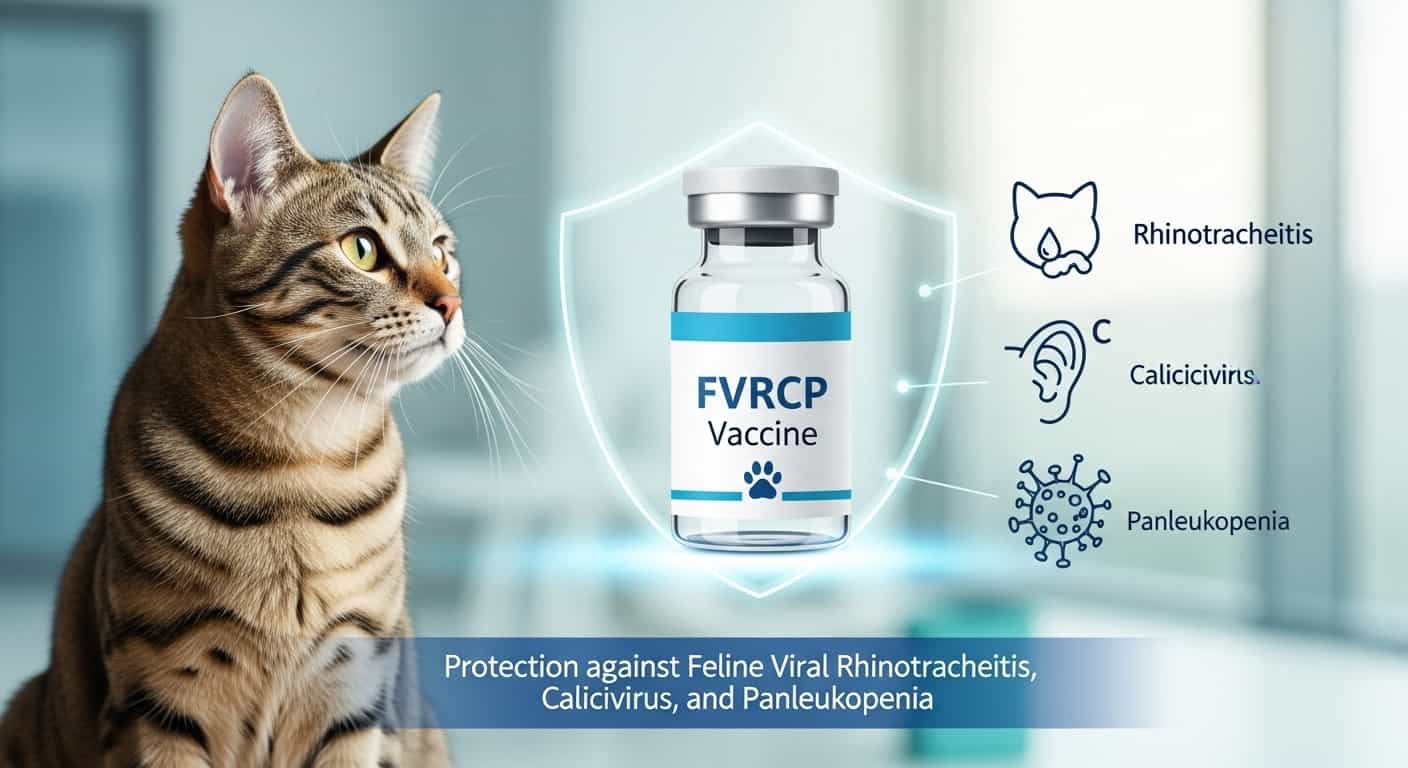What is the FVRCP vaccine for cats? This guide explains the feline distemper shot, what it protects against, the schedule for kittens & adults, and side effects.