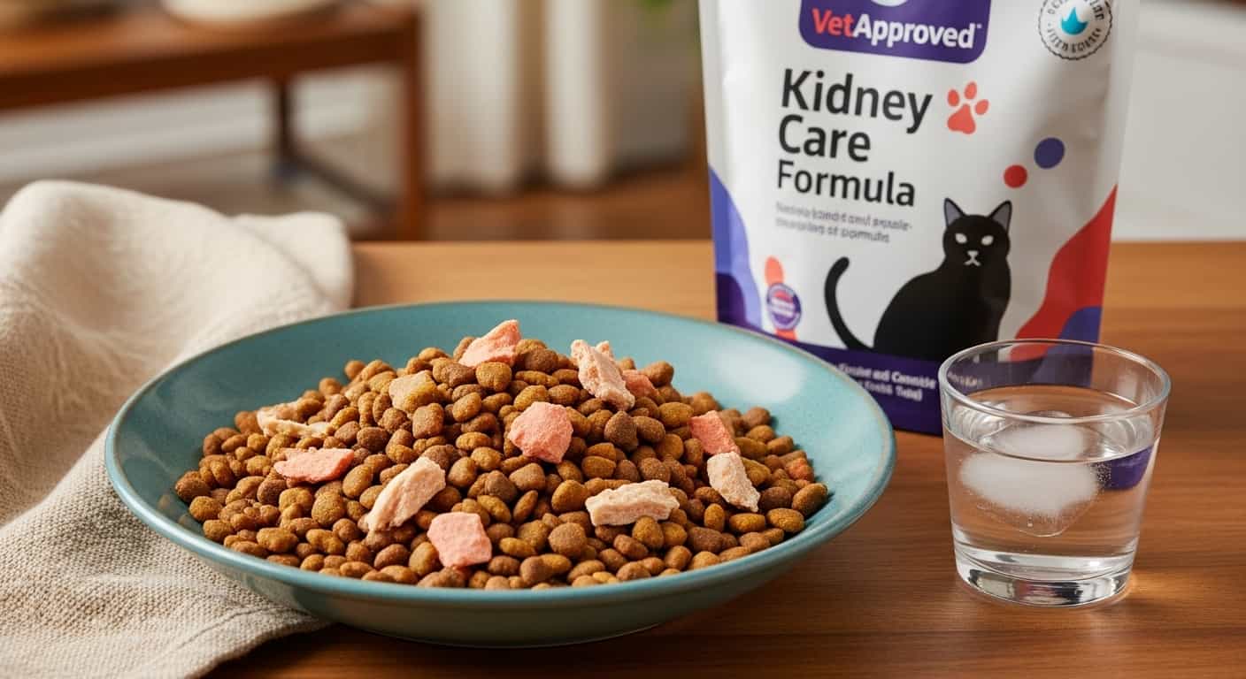 Find the best cat food for kidney health. Our vet-informed guide reviews top prescription and non-prescription renal diets low in phosphorus and high in moisture.