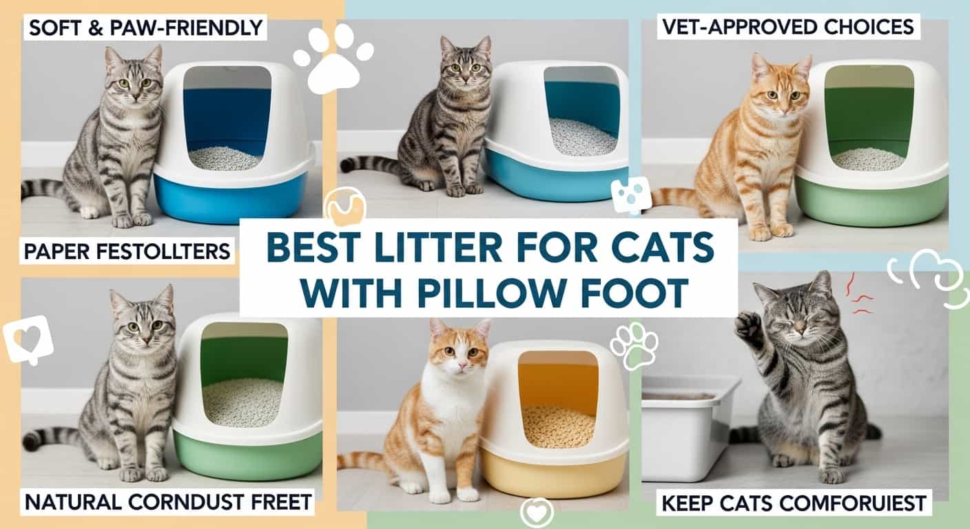 Best Litter for Cats With Pillow Foot