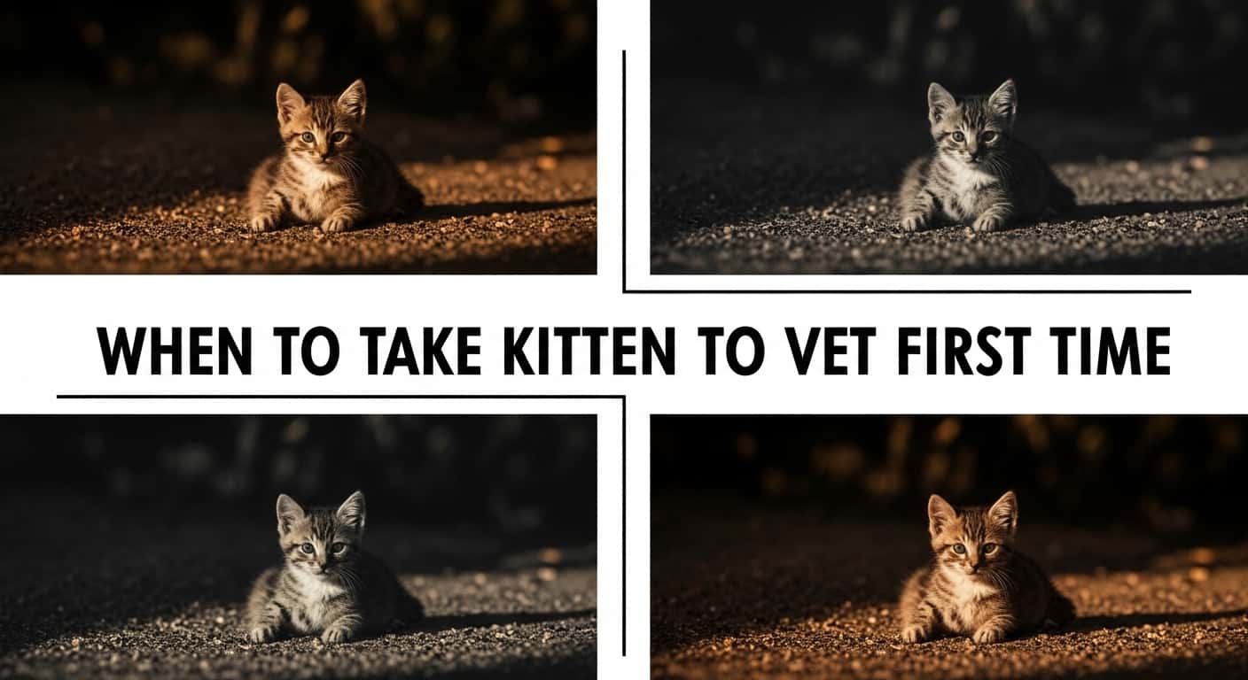 When to Take Kitten to Vet First Time