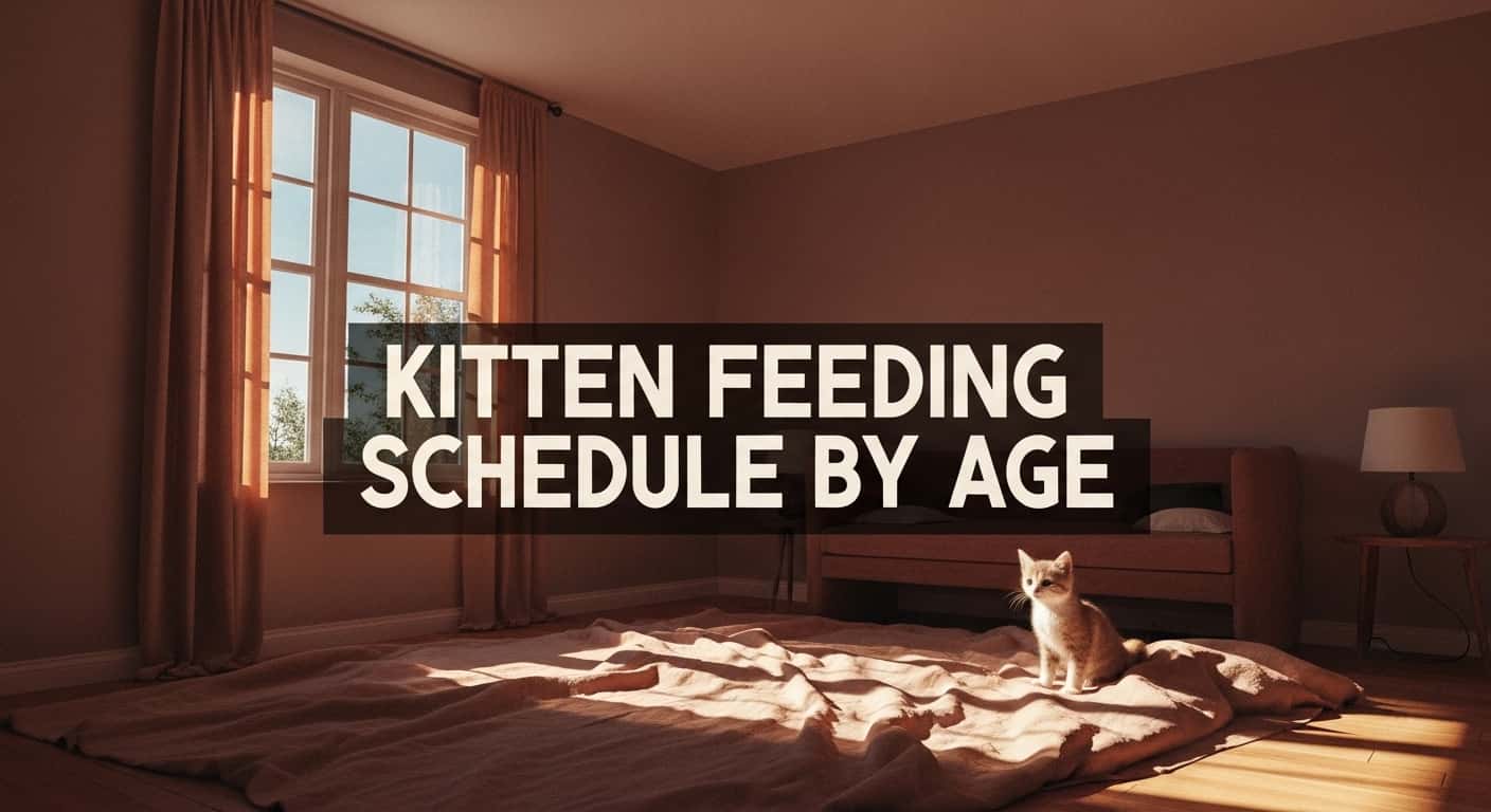 kitten feeding schedule by age